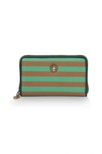 Pip Studio Willow Stripe Green peněženka, zelená