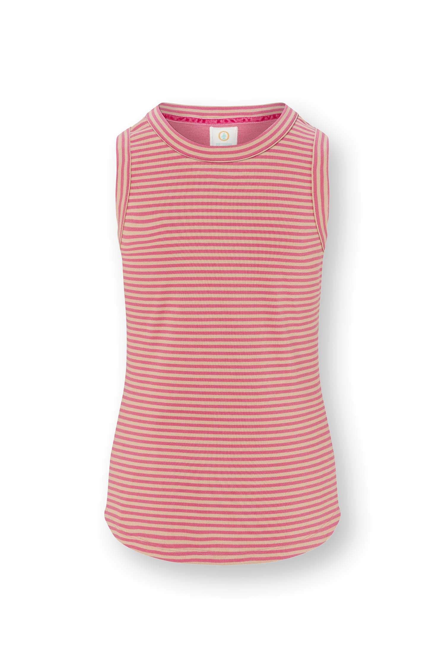 Pip Studio Trinity tílko Little Sumo Stripe, růžové