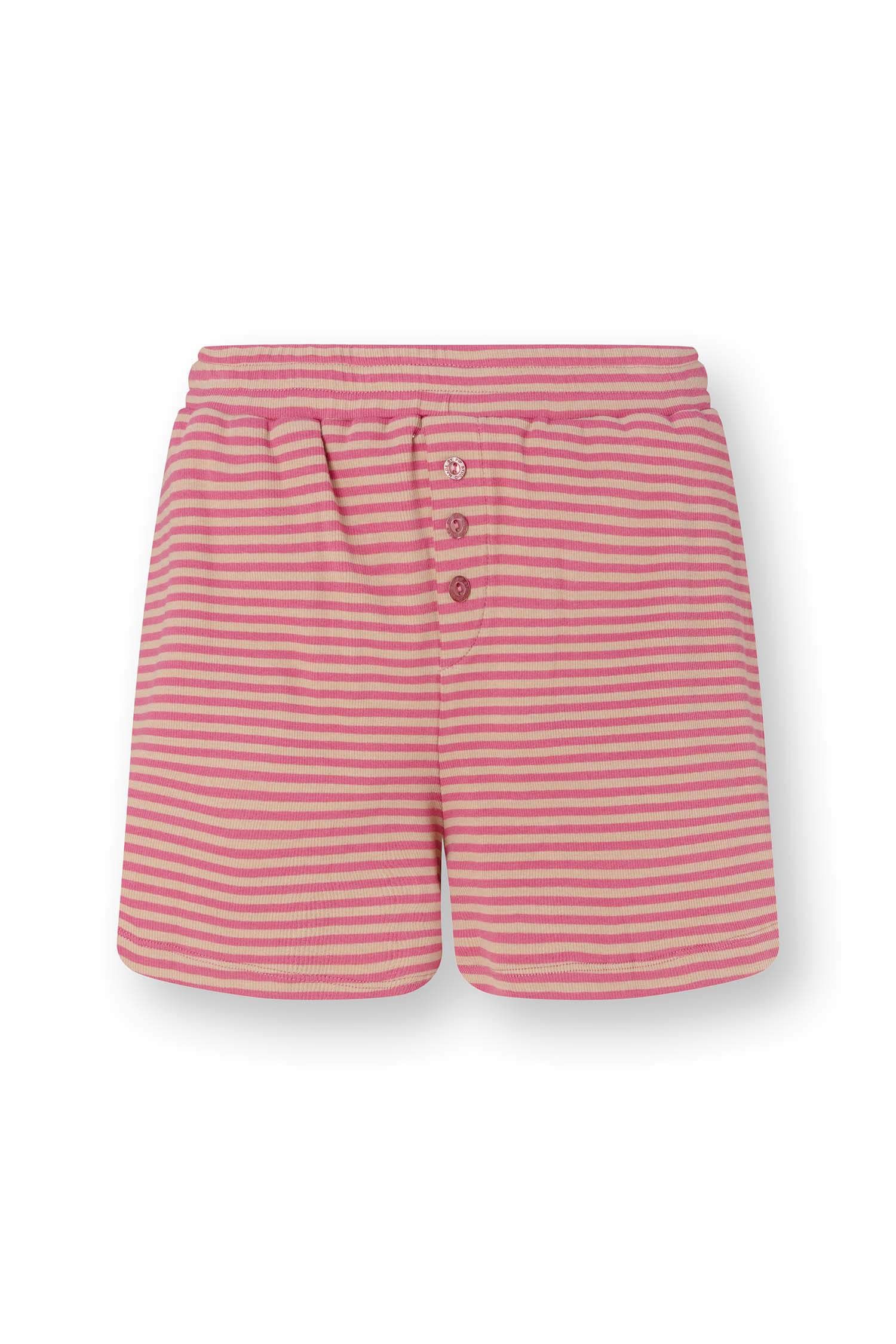 Pip Studio Bobi kraťasy Little Sumo Stripe, růžové