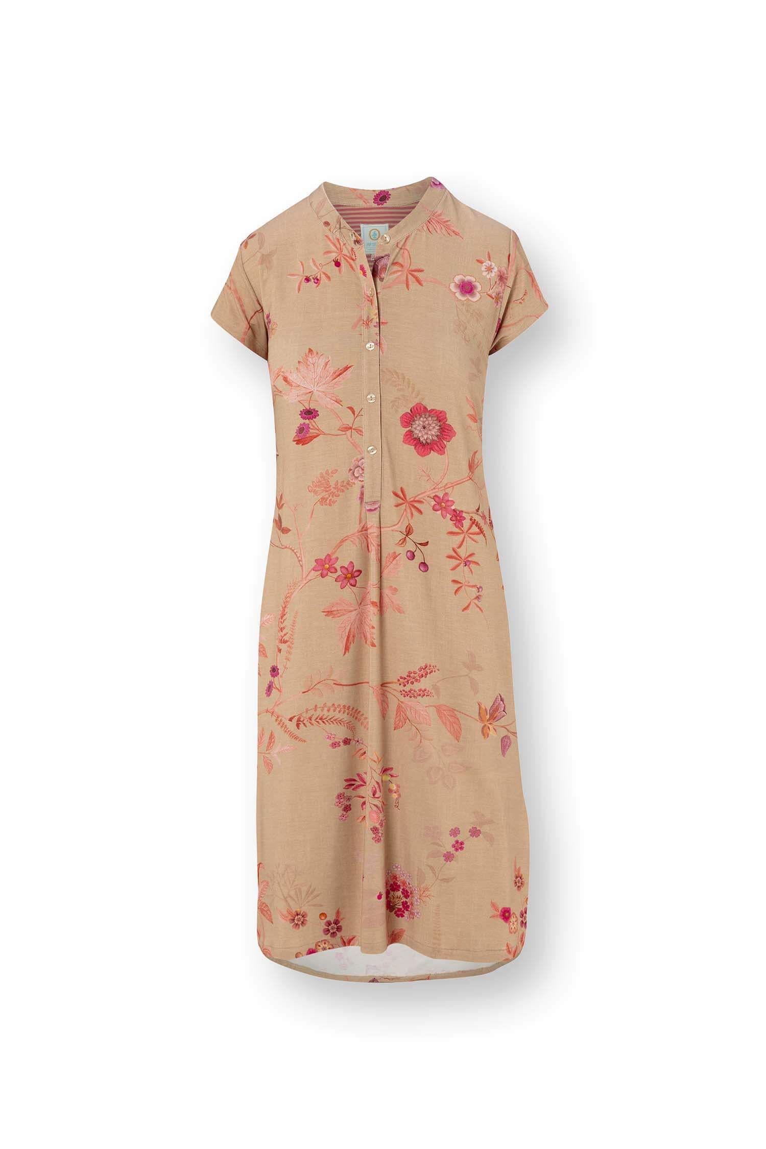 Pip Studio Dalia noční košile Marigold, růžová-khaki