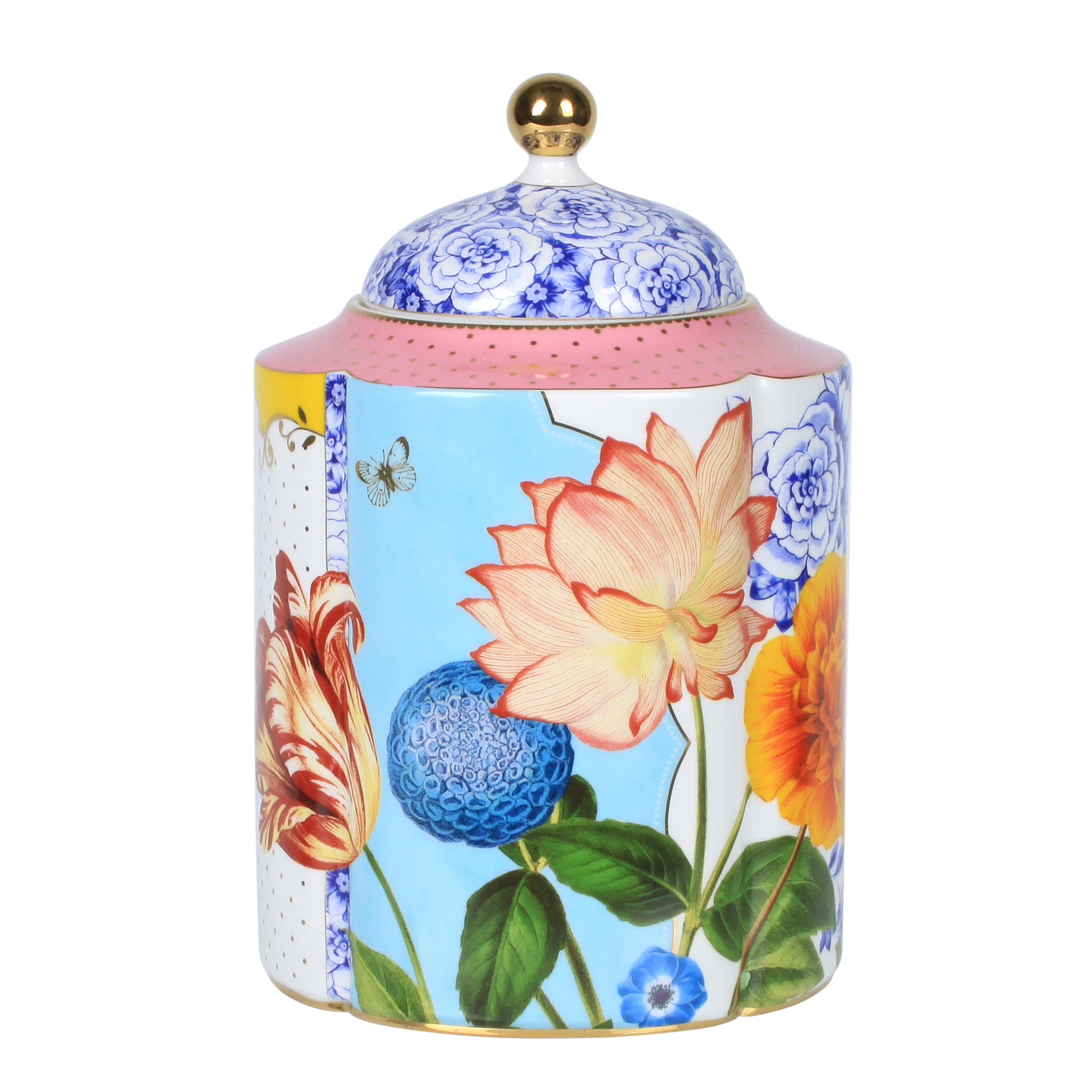Pip Studio Royal Multi porcelánová dóza 2,75l, barevná